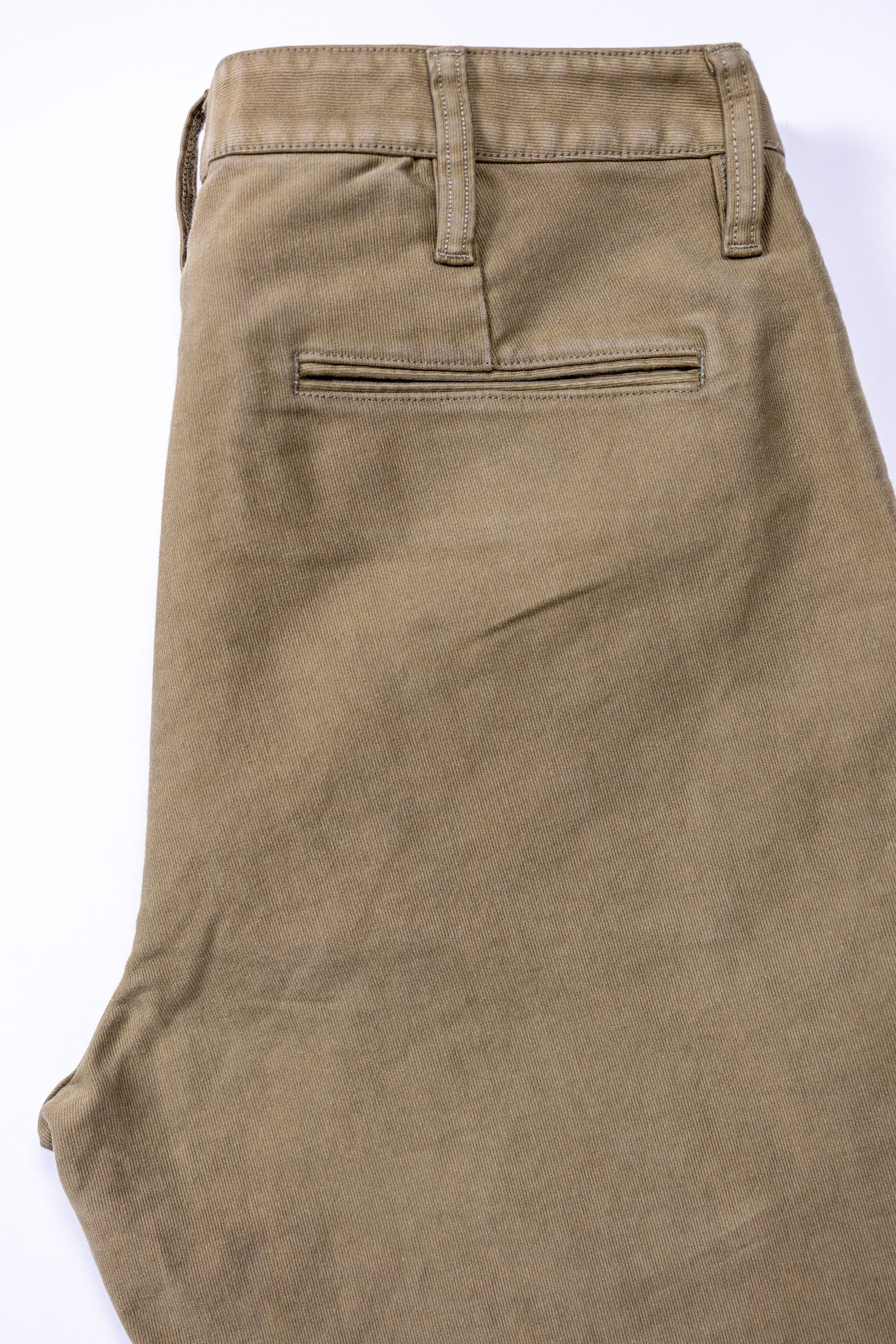 Wythe Deck Pant - Faded Olive - Back Pocket Detail