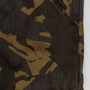 Dehen 1920 Waxed Cotton Crissman - Darkwood Camo Dry Waxed Cotton. close up of print detail