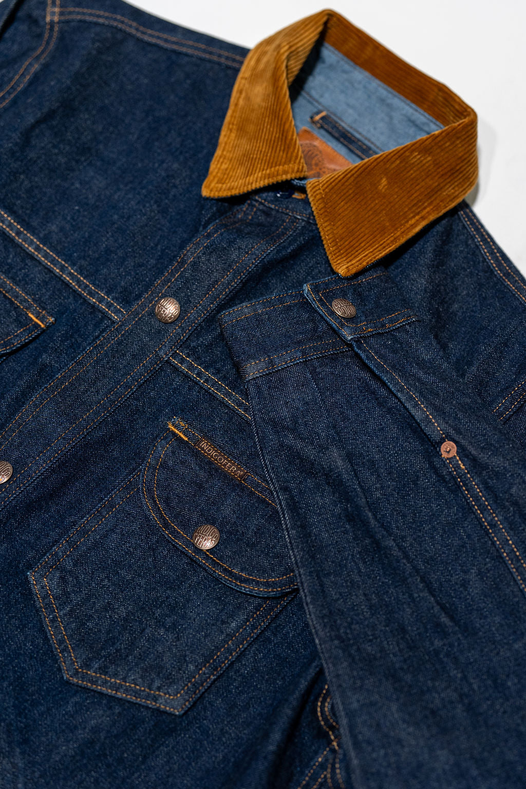 Indigofera Fargo Quarter - Vintage 70s Denim - Front Details