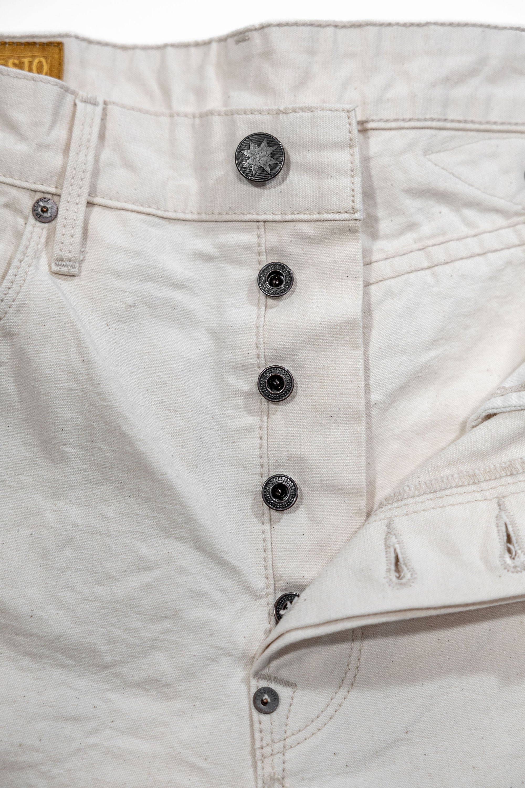 Freenote Cloth Modesto Buckleback - 11oz Natural Canvas