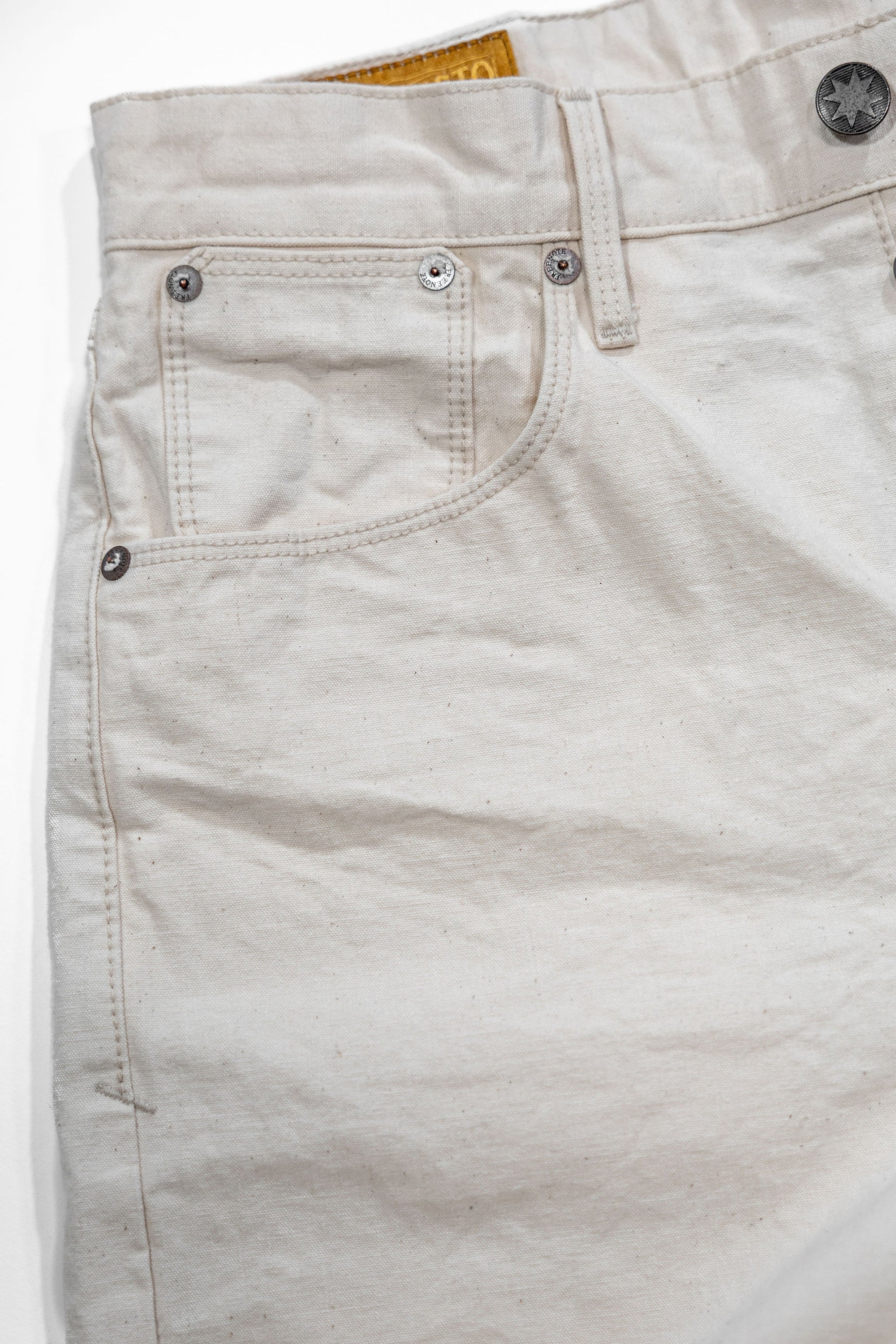 Freenote Cloth Modesto Buckleback - 11oz Natural Canvas