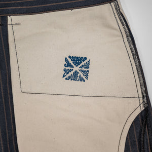 Indigofera Durango - 12oz Sable Stripe - pocket bag detail