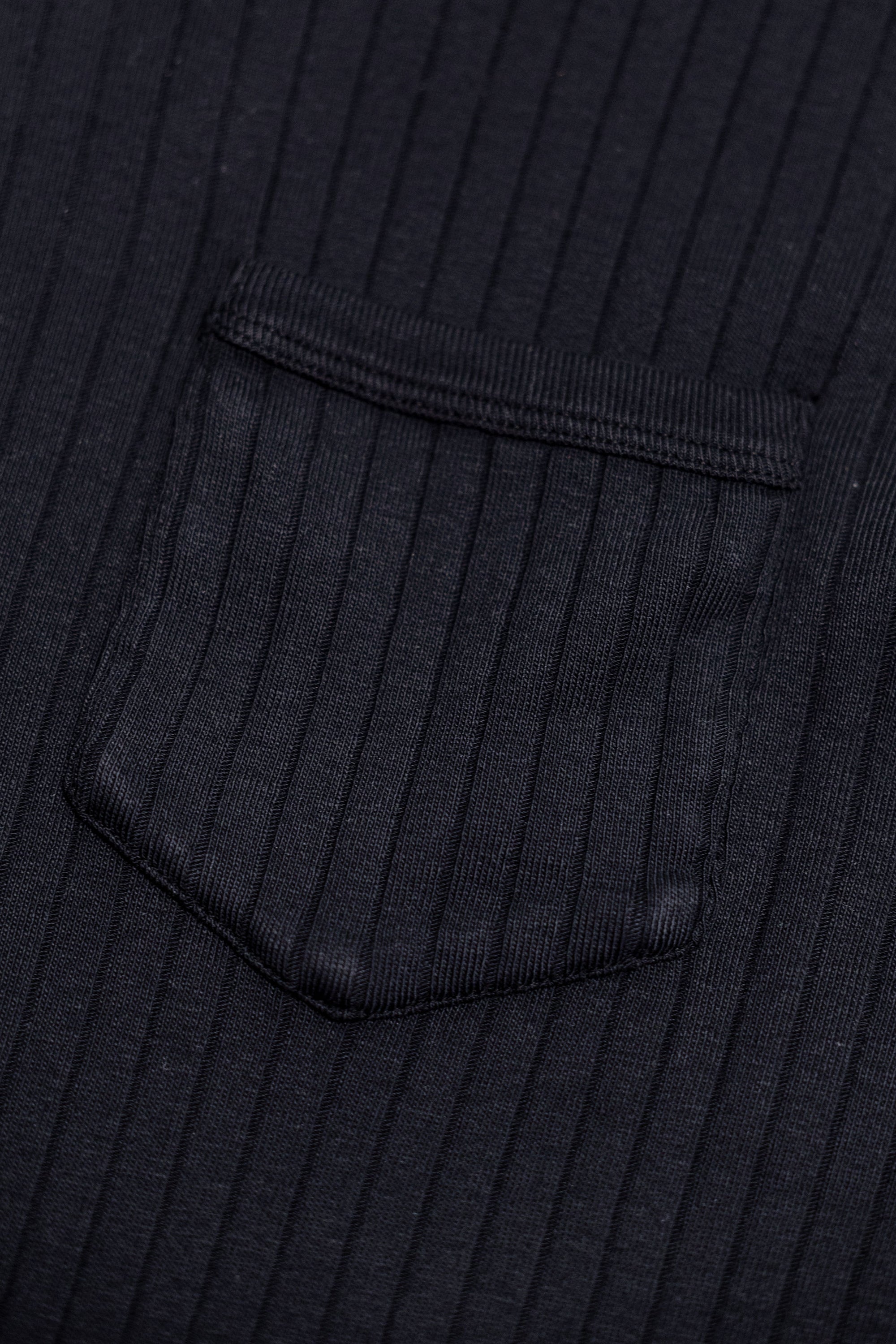 Knickerbocker Rib Pocket T-shirt - Black