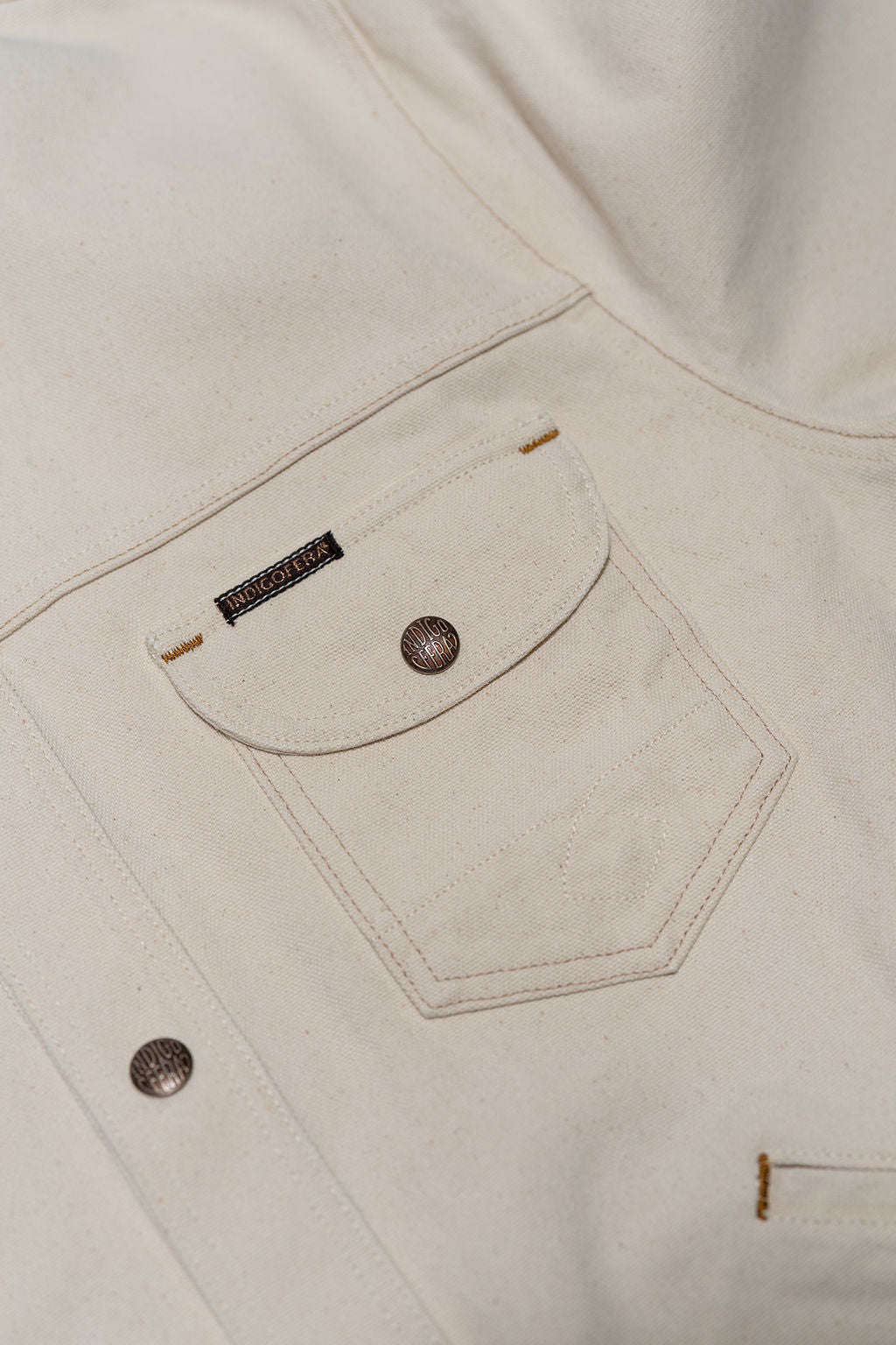 Indigofera Fargo Quarter - Smithson Canvas Ecru - Pocket