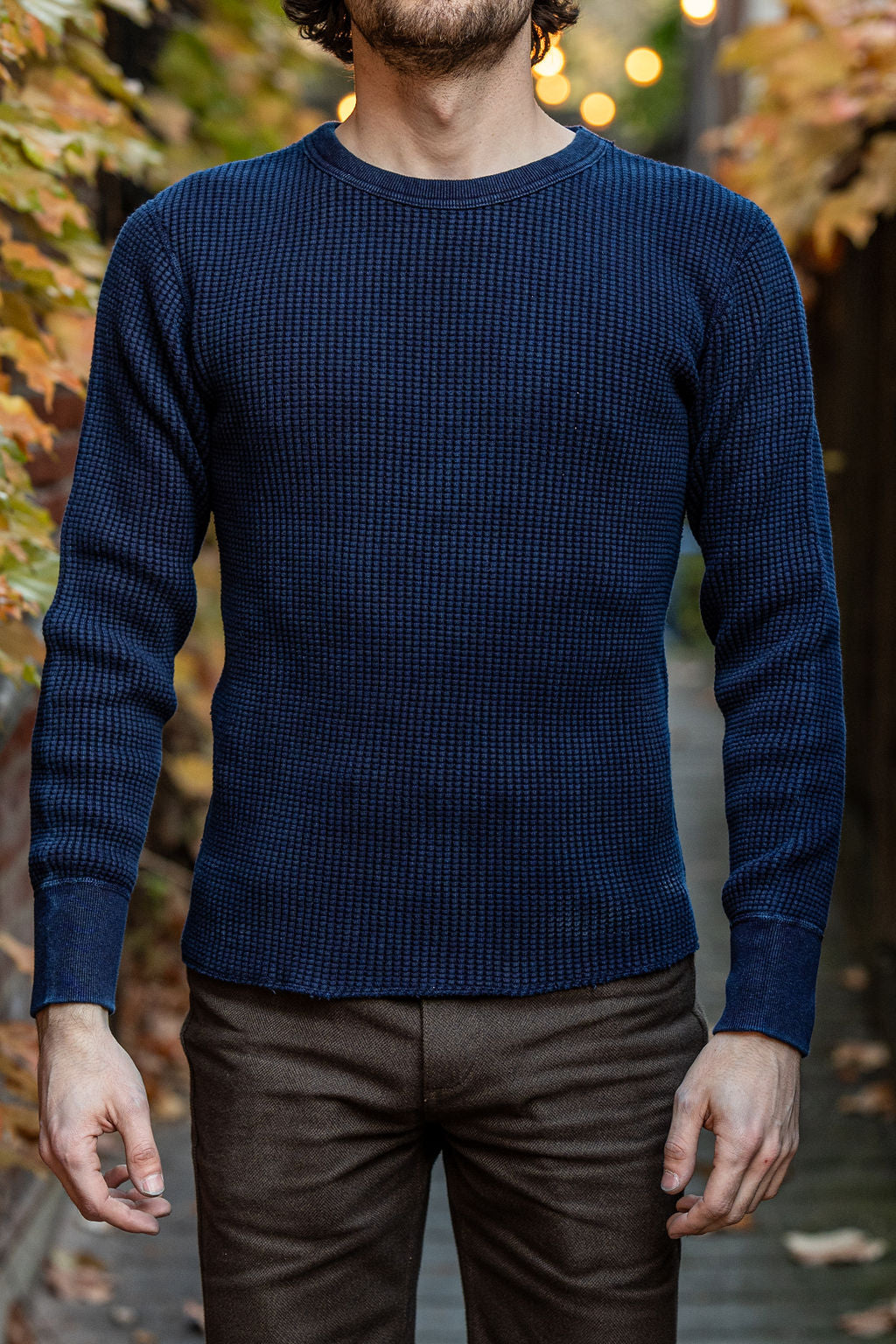 UES Big Waffle T-Shirt - Indigo