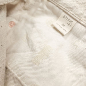 Samurai S710SC-KI Slim Straight - 18oz Japanese Cotton Made Ecru Jeans - Pocket Bag Detail