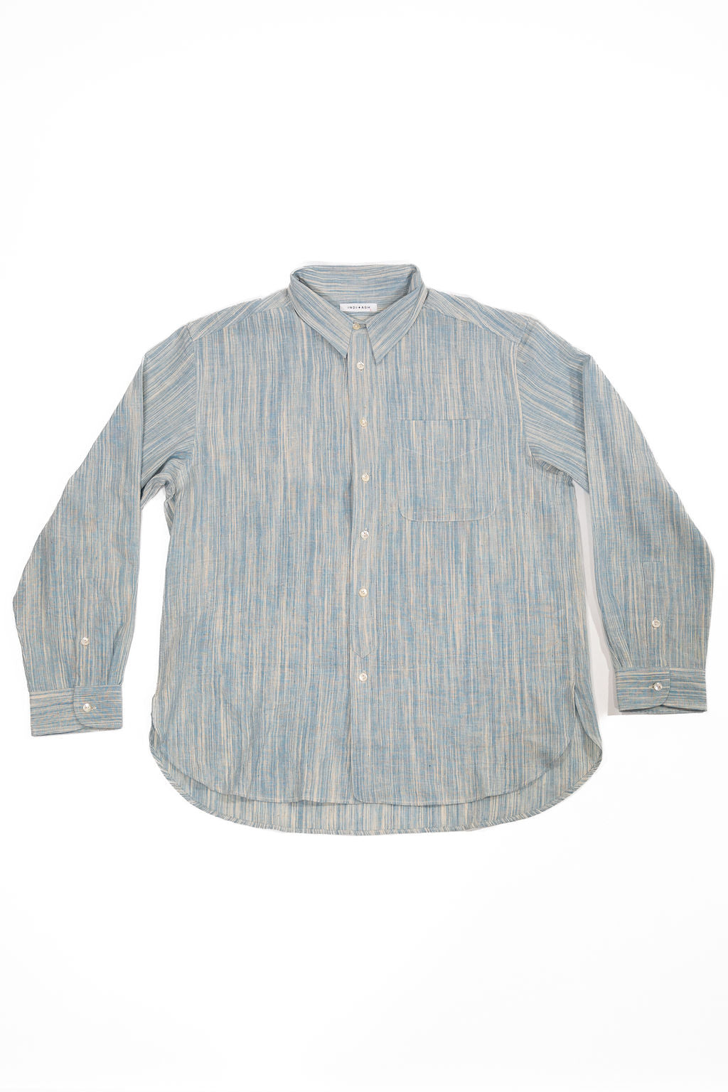 Indi + Ash LS Brook Shirt - Handwoven Kala Cotton Spacedye