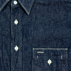 Samurai SJWS-SC02 Samurai Cotton Denim Work Shirt - Details Front