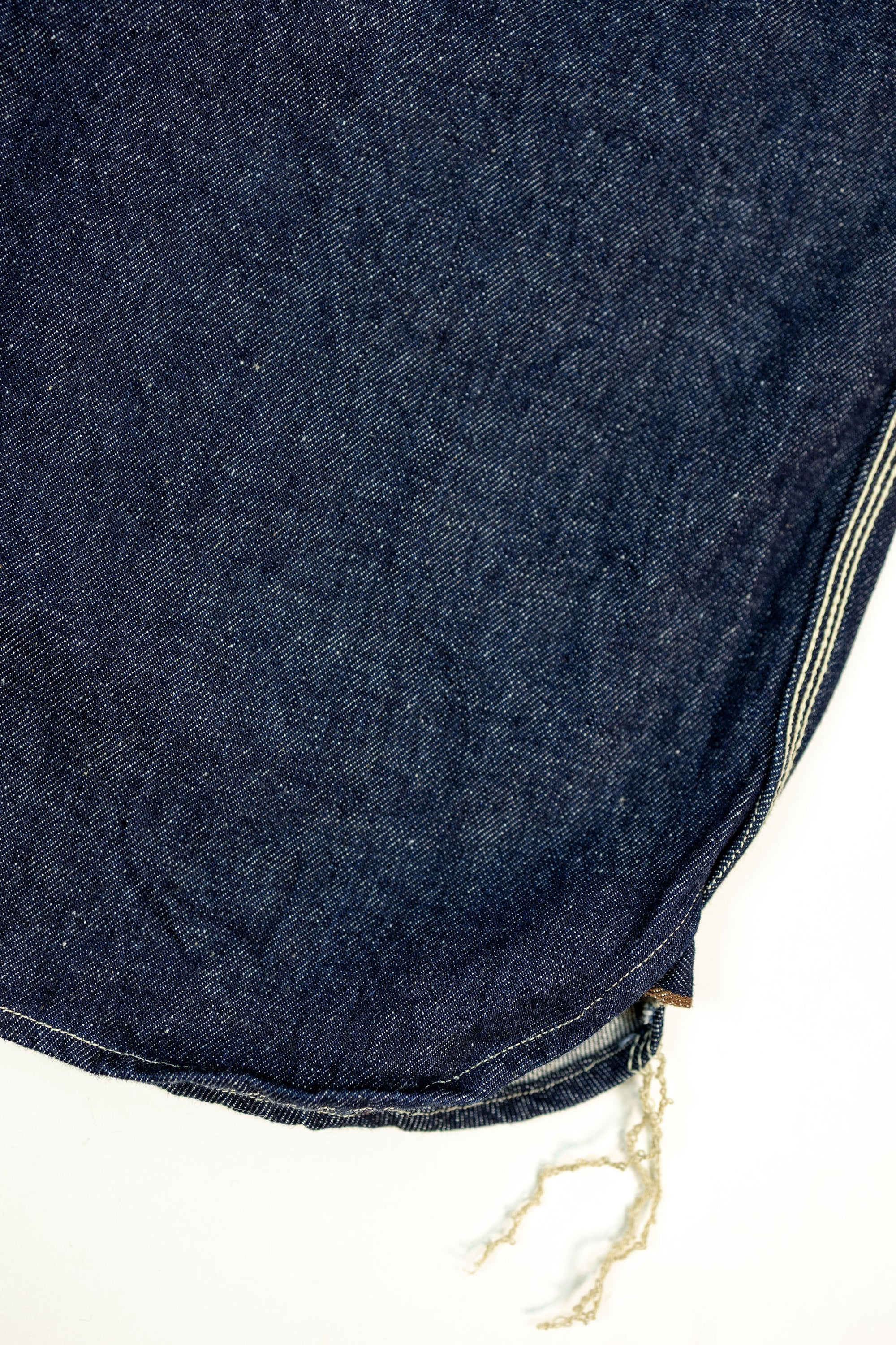 Samurai SJWS-SC02 Samurai Cotton Denim Work Shirt - Details Hem
