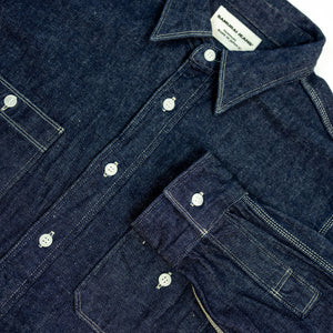 Samurai SJWS-SC02 Samurai Cotton Denim Work Shirt - Details Front