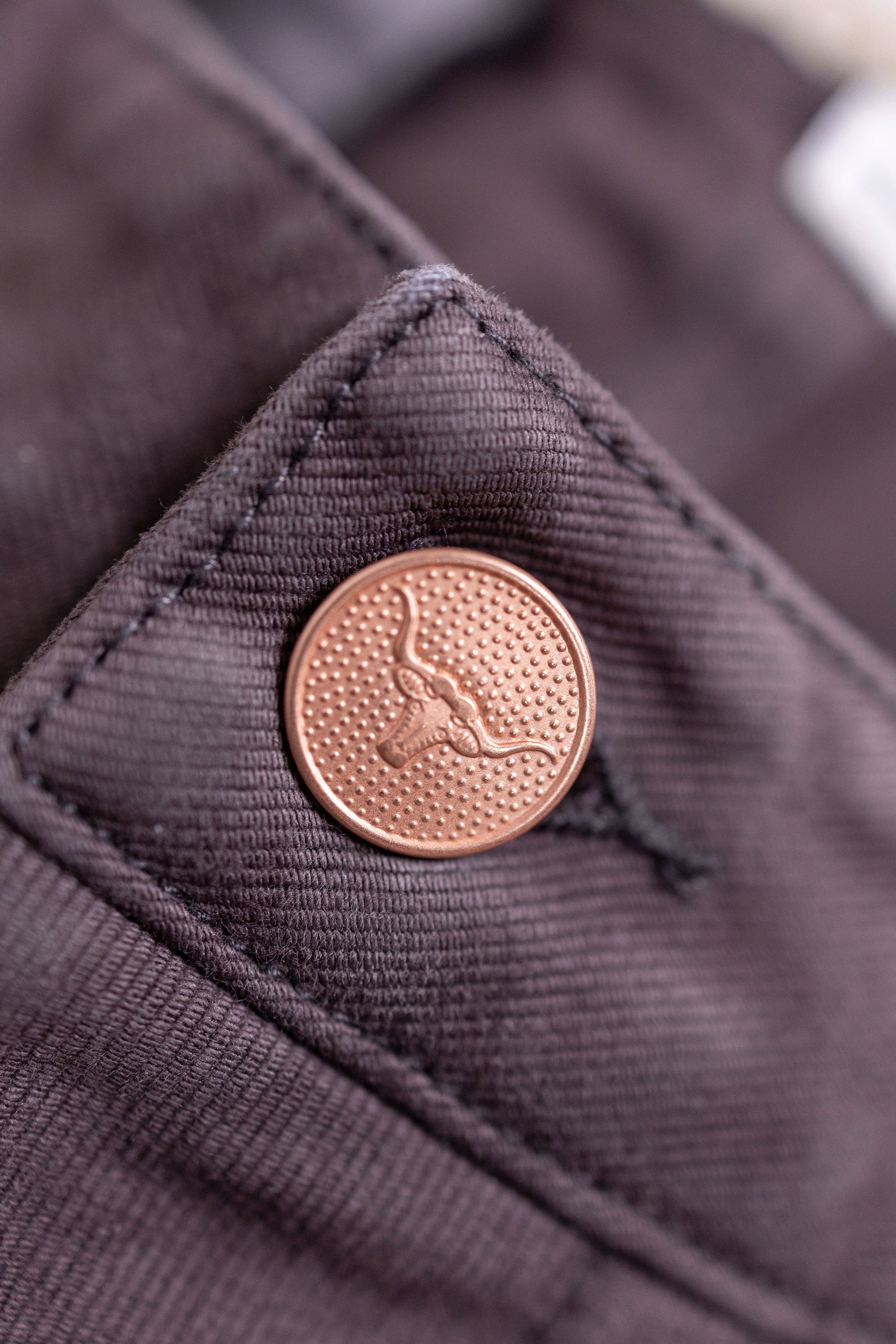 Wythe Deck Pant - Dusty Purple - Button Detail