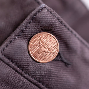 Wythe Deck Pant - Dusty Purple - Button Detail