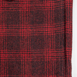 Dehen 1920 Skyline Overshirt - Canyon Plaid Wool. close up of shirt print