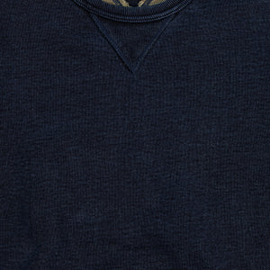 Samurai SIS25-101 Kakishibu Sweatshirt - Indigo - Detail View Front