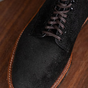 Alden Plain Toe boots - detail of toe and laces