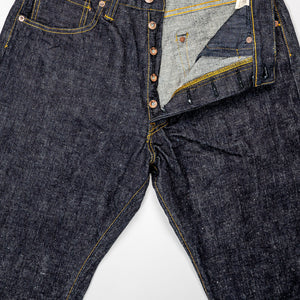 Samurai S3100VX 'Zero' WWII model wide straight jeans - button fly detail