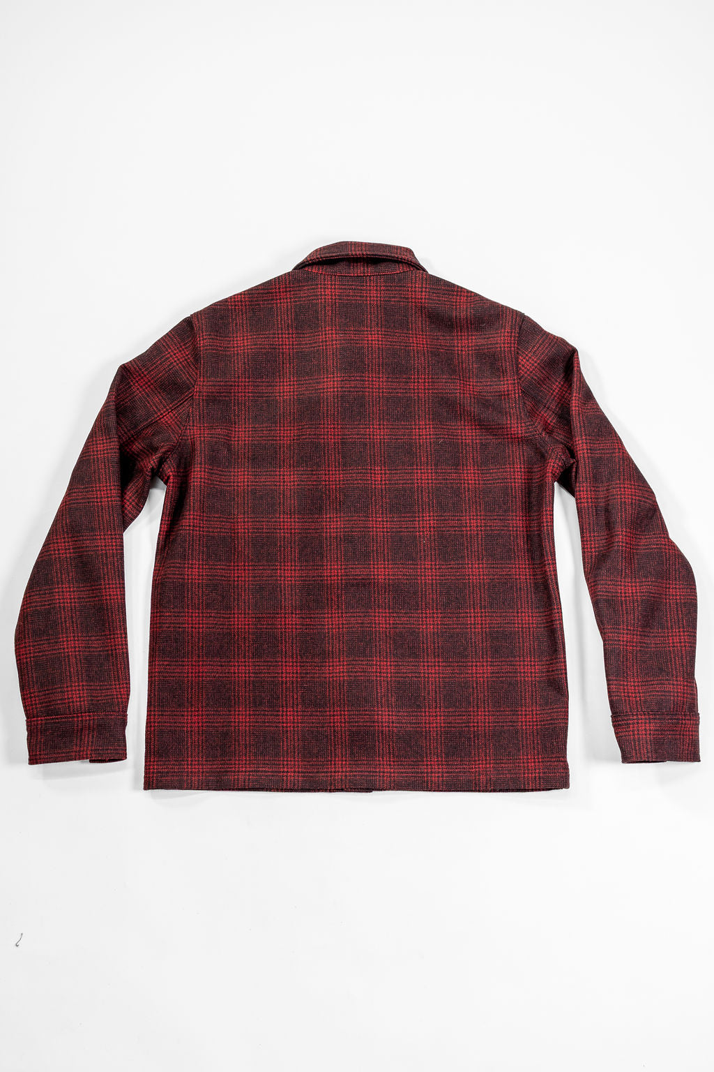 Dehen 1920 Skyline Overshirt - Canyon Plaid Wool. laid on face
