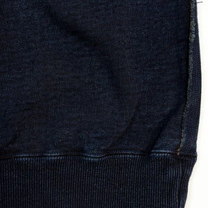 Samurai SIS25-101 Kakishibu Sweatshirt - Indigo - Hem Detail