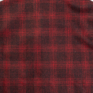 Dehen 1920 Skyline Overshirt - Canyon Plaid Wool. close up of back