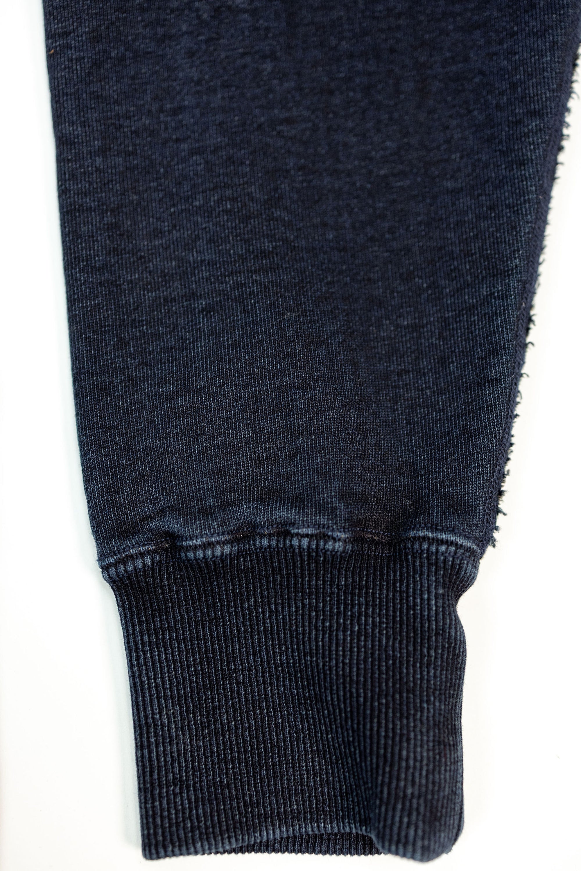 Samurai SIS25-101 Kakishibu Sweatshirt - Indigo - Cuff Detail