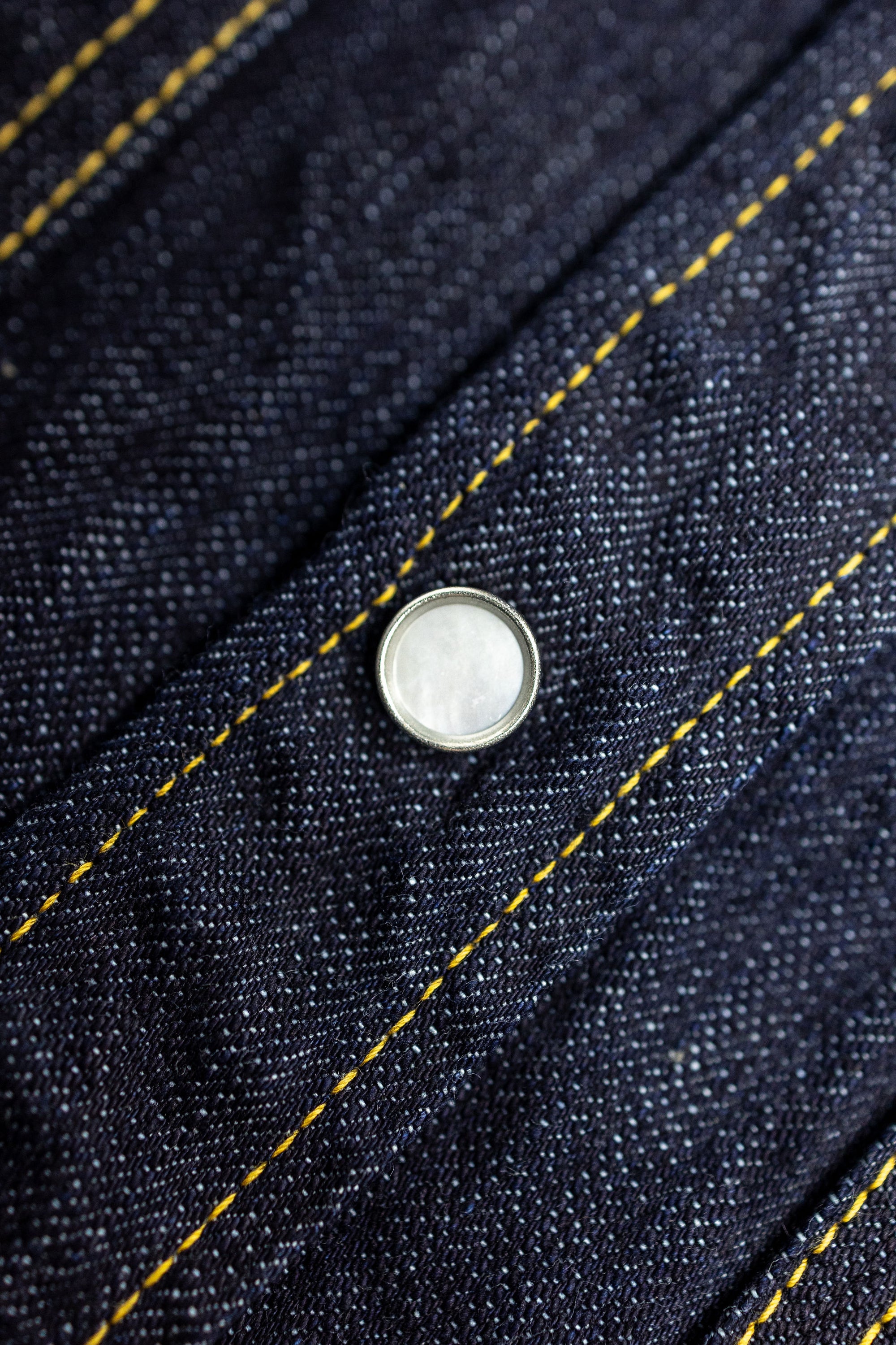 The Flat Head FN-SDW-001L Denim Western Shirt - 10oz Selvedge Denim