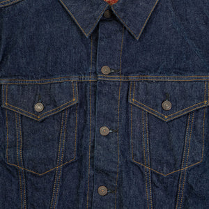 TCB Jeans 60's Trucker Jacket - One-Wash. close up front details