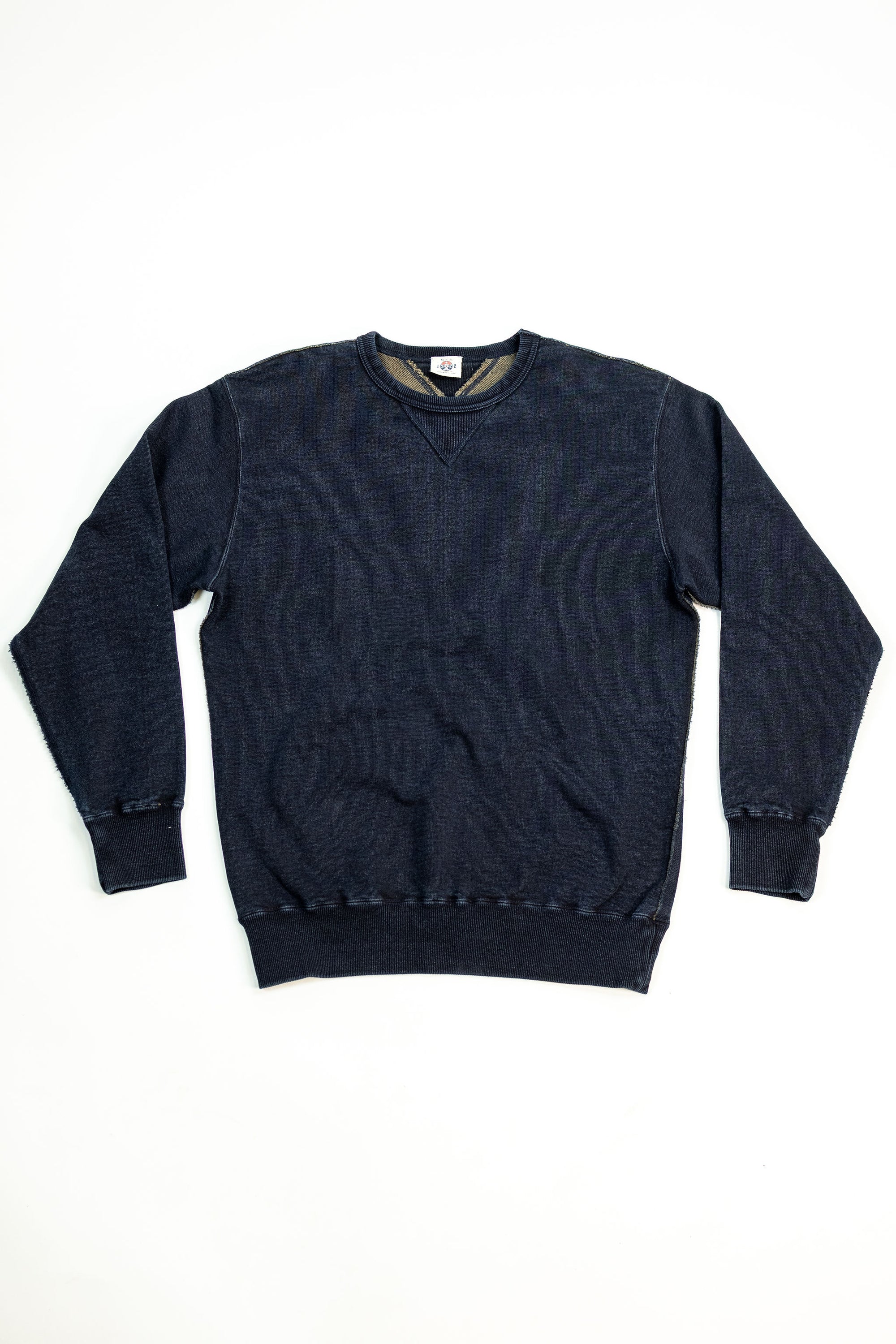 Samurai SIS25-101 Kakishibu Sweatshirt - Indigo - Flat Lay Front