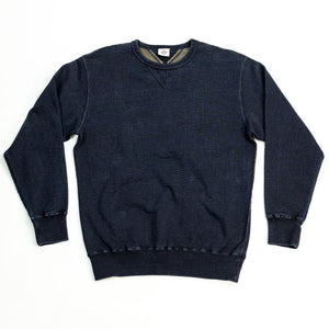 Samurai SIS25-101 Kakishibu Sweatshirt - Indigo - Flat Lay Front
