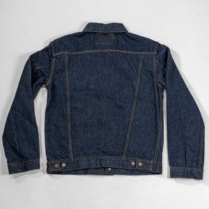 TCB Jeans 60's Trucker Jacket - One-Wash. laid on front