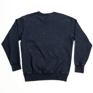 Samurai SIS25-101 Kakishibu Sweatshirt - Indigo - Flat Lay Back