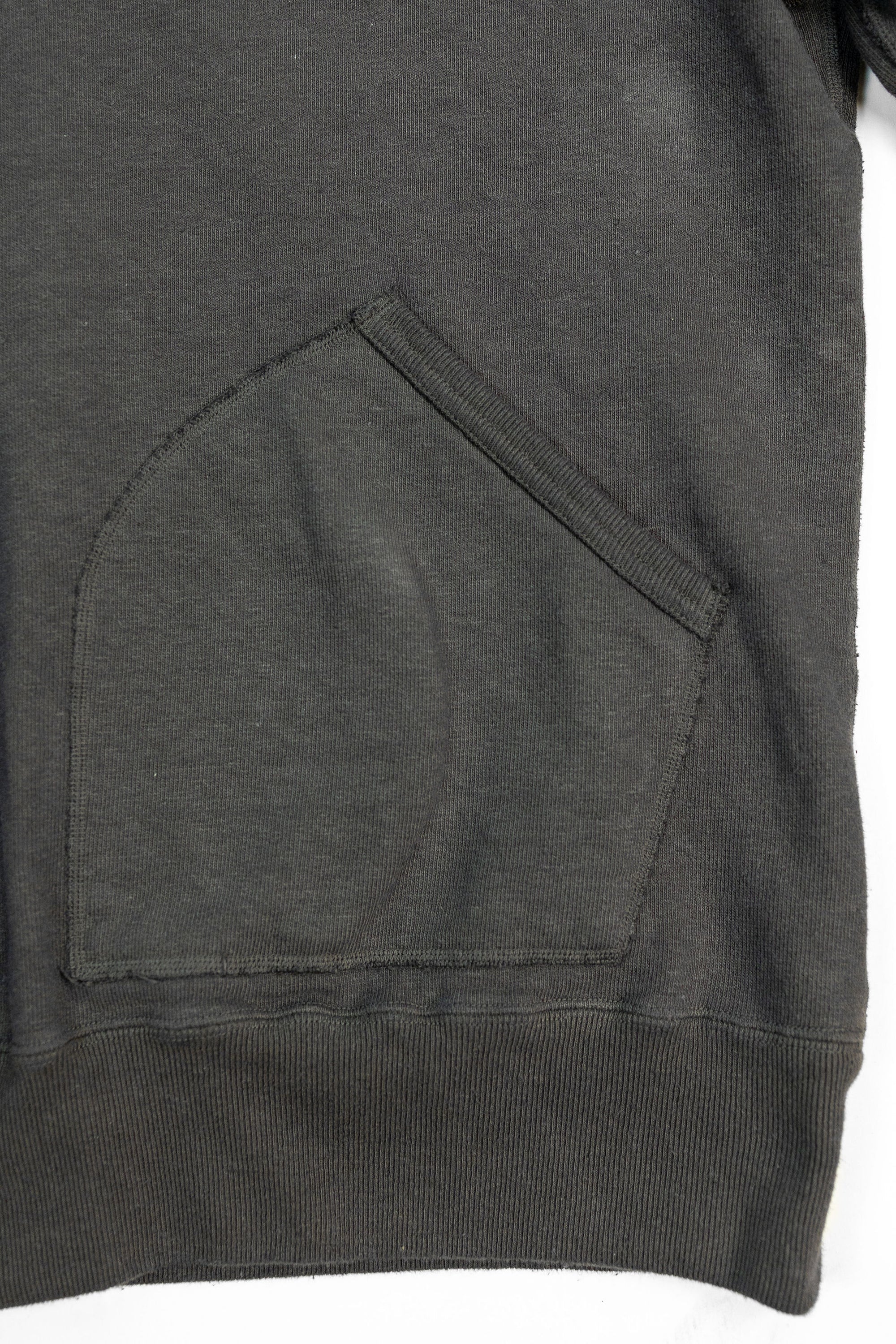 Samurai SWS-SC02 Japanese Cotton Sweat Hoody - Kuromame - Detail Front Pocket