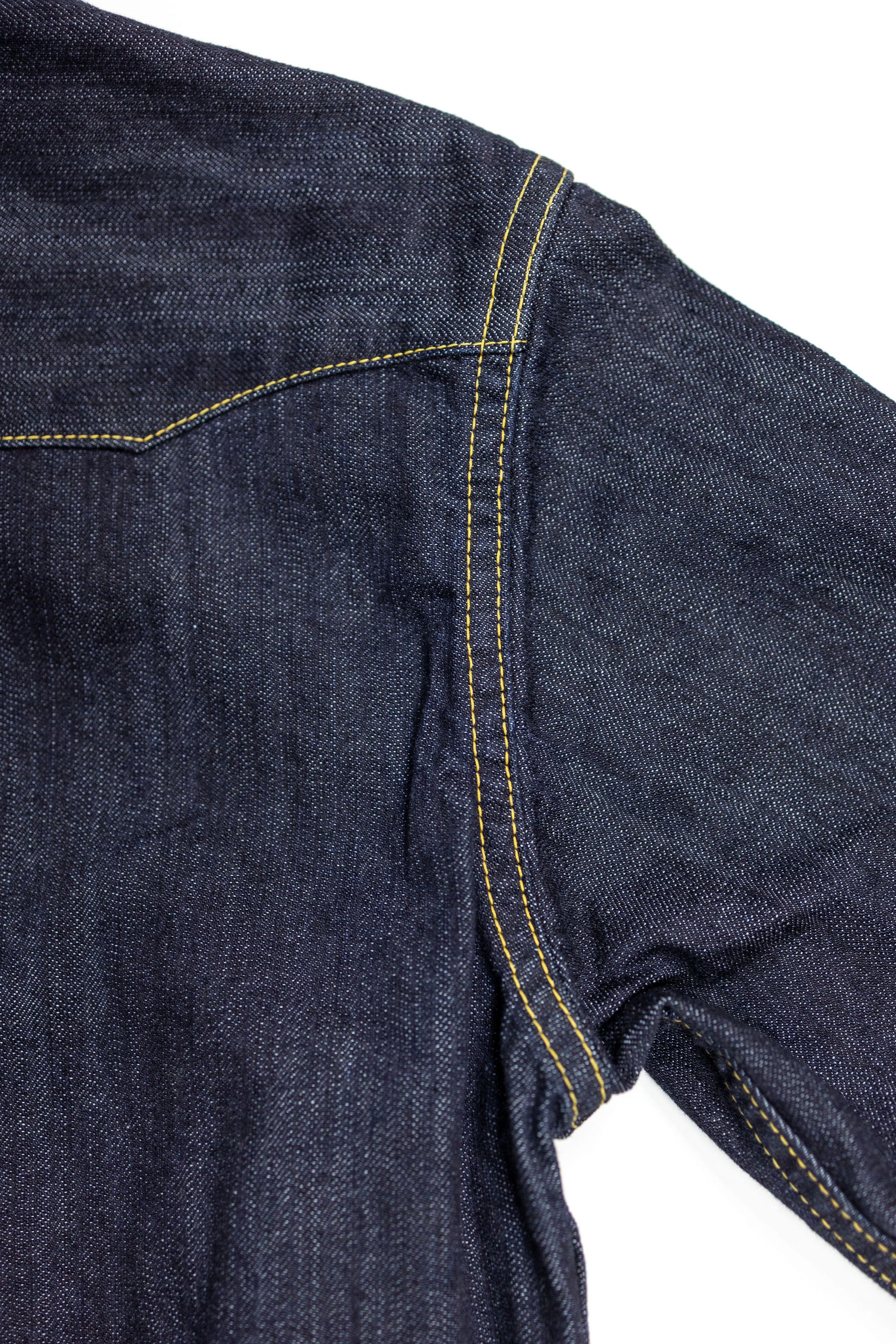 The Flat Head FN-SDW-001L Denim Western Shirt - 10oz Selvedge Denim