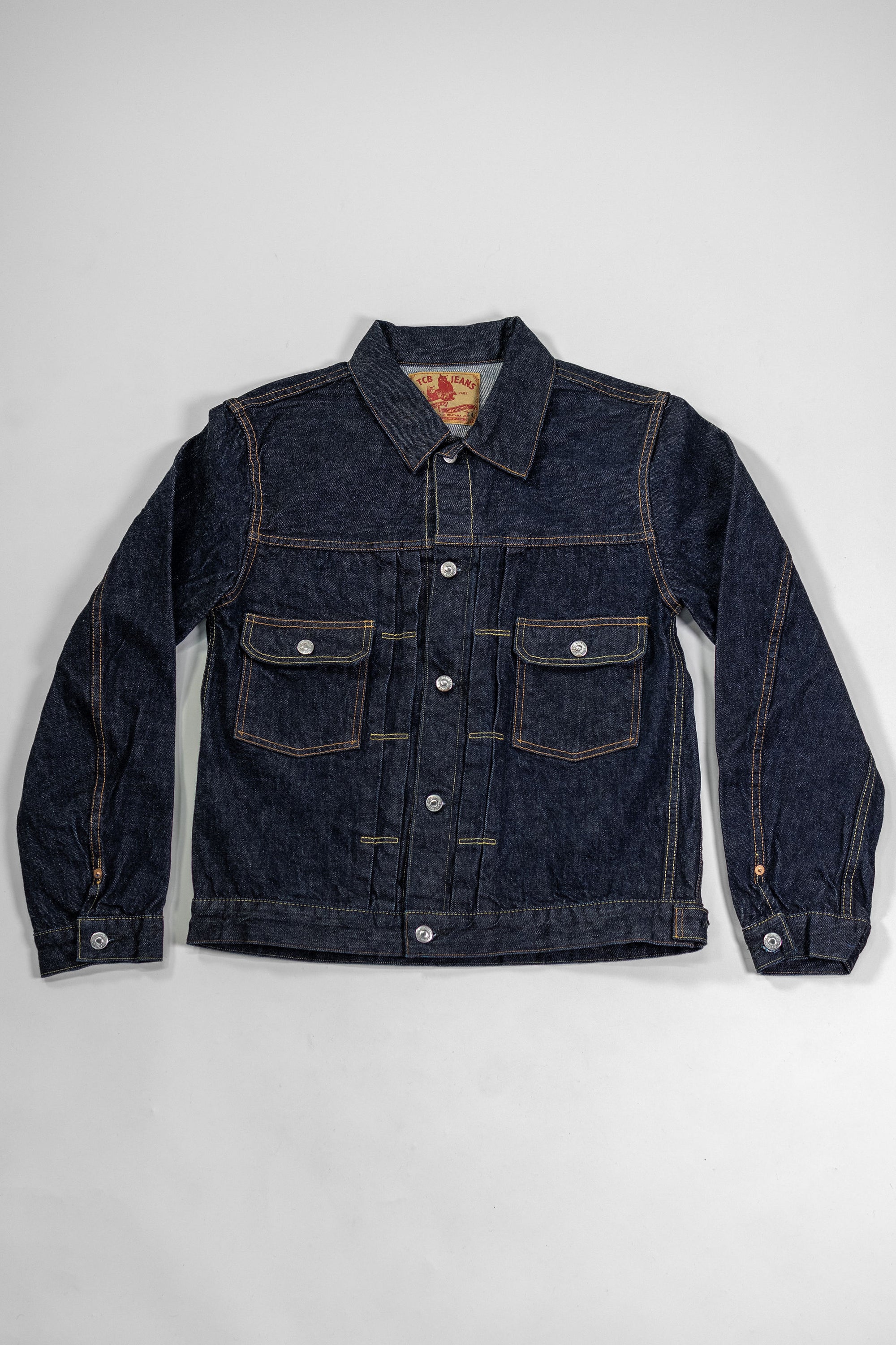 TCB Jeans 50's Type II Jacket - One-Wash. laid on back