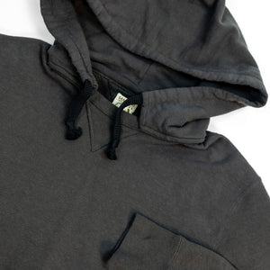 Samurai SWS-SC02 Japanese Cotton Sweat Hoody - Kuromame - Detail Front