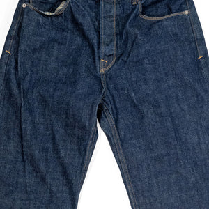 Freenote Cloth Modesto - 14oz 50's Denim Rinsed. laid on back