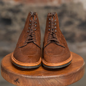 alden mocc toe boots - front view