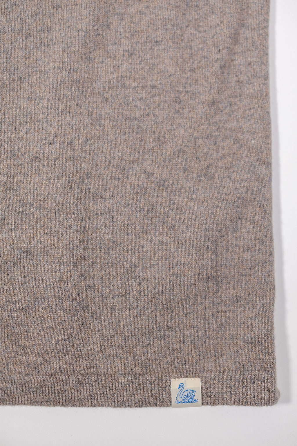 Merz b. Schwanen KNITSHIRT06 Wool-Cashmere-Silk Long Sleeve Shirt