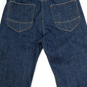 Freenote Cloth Modesto - 14oz 50's Denim Rinsed. laid on front