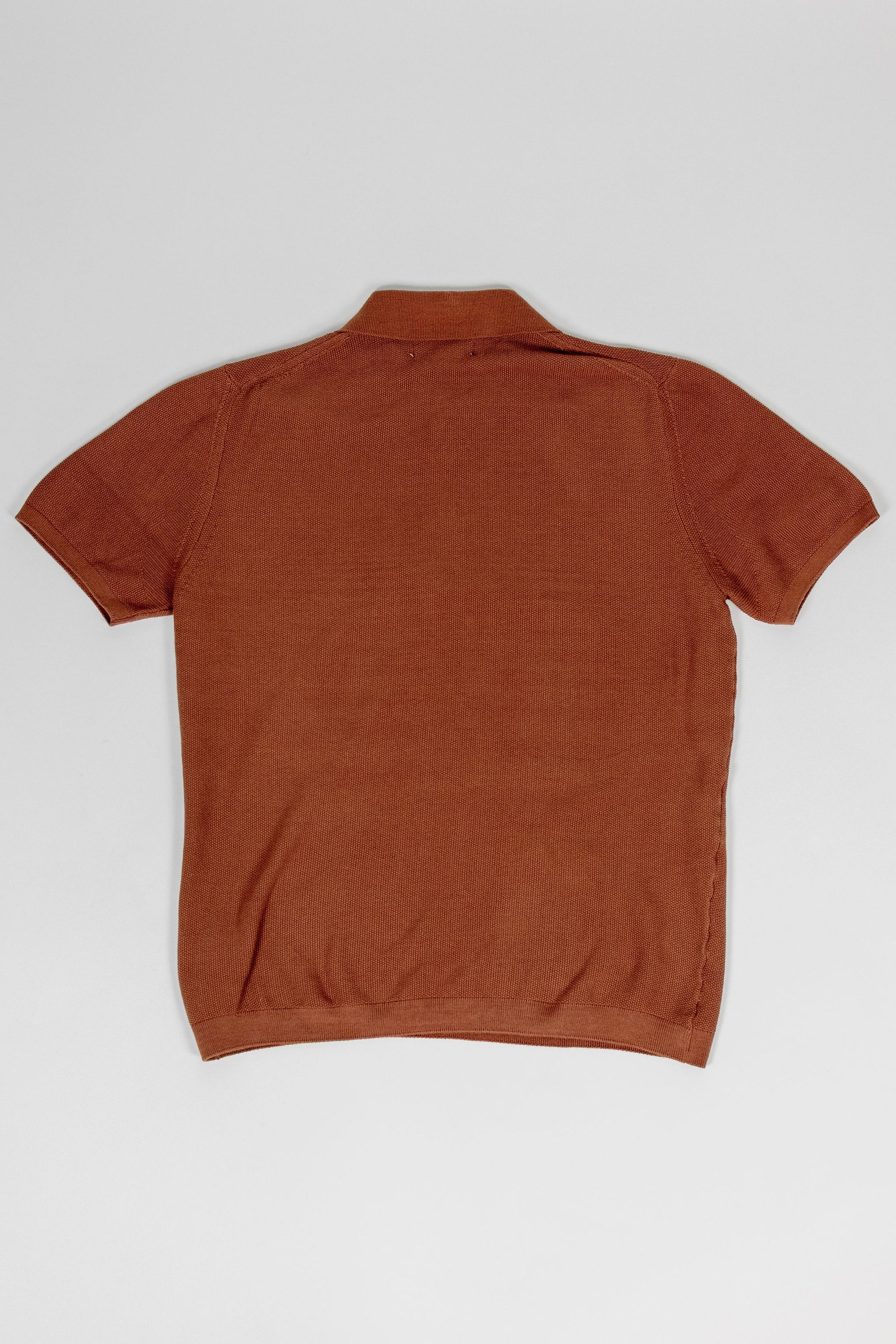 Merz b. Schwanen KPLP02 Knitted Polo - Caramel