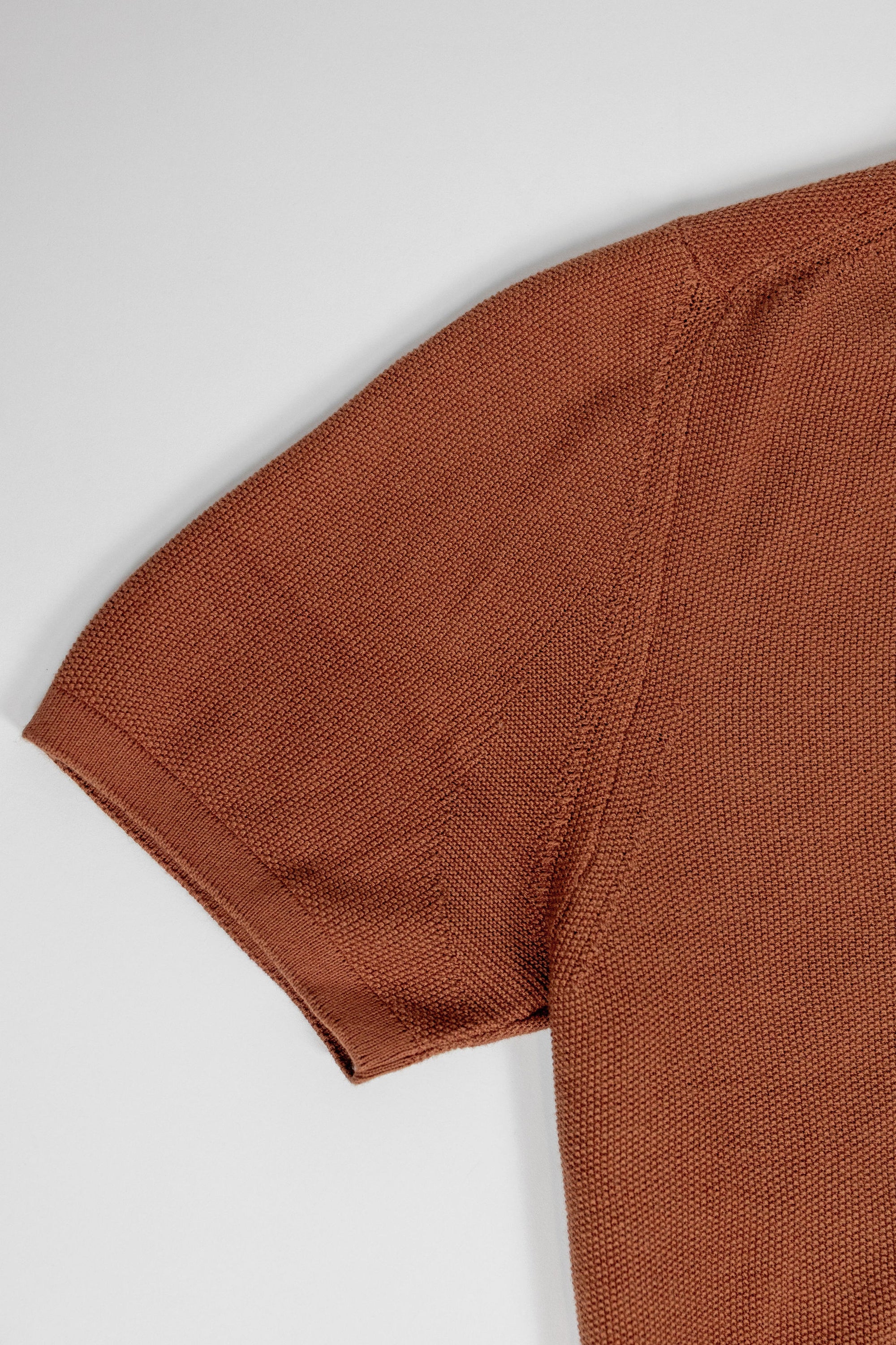 Merz b. Schwanen KPLP02 Knitted Polo - Caramel