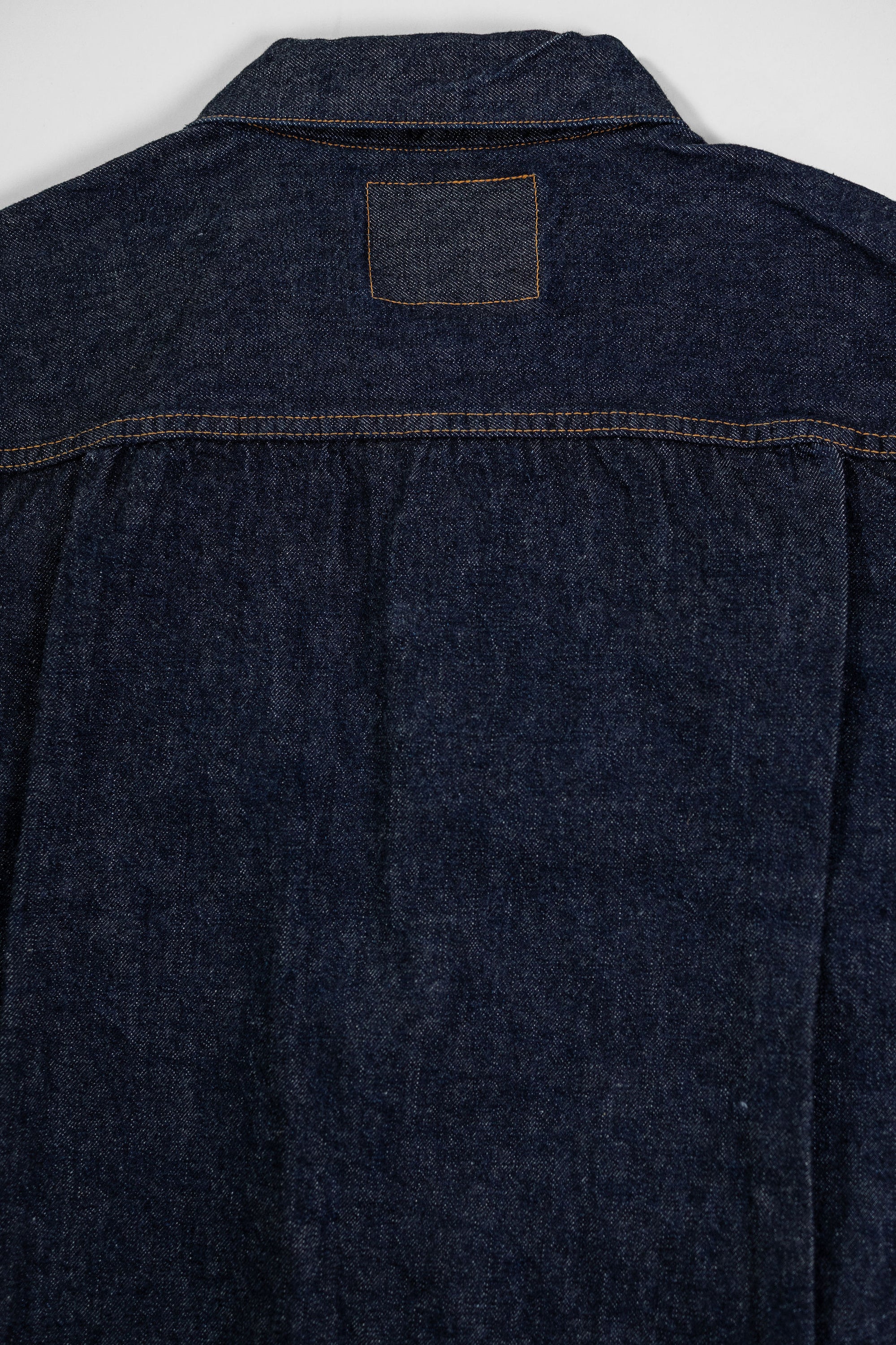 TCB Jeans 50's Type II Jacket - One-Wash. close up of back detail