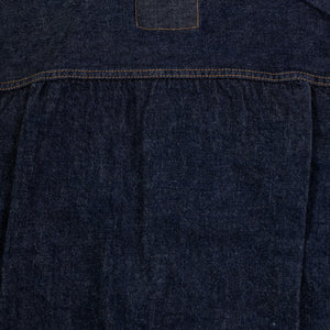 TCB Jeans 50's Type II Jacket - One-Wash. close up of back detail