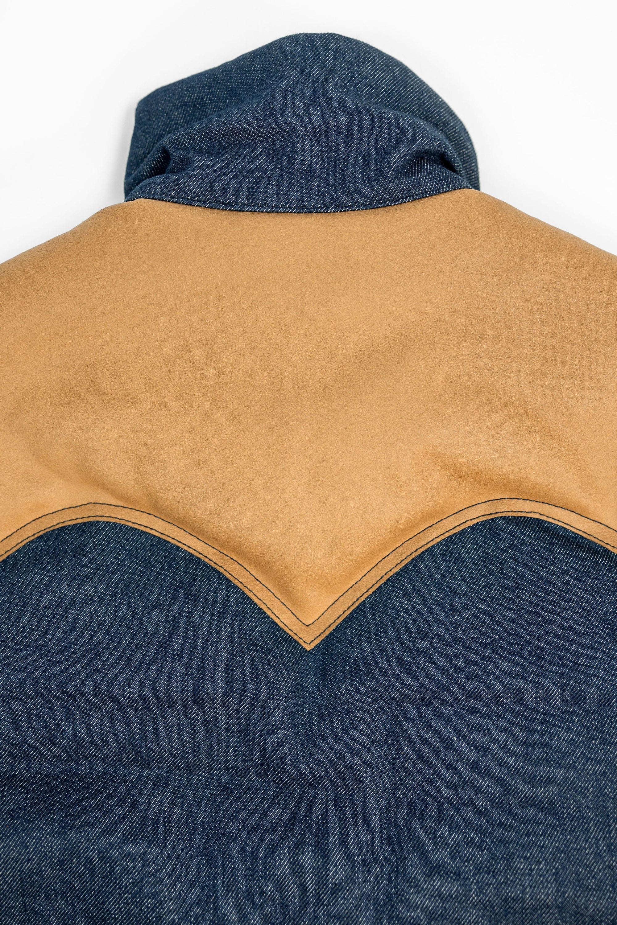 The Flat Head FN-OJ-DPV001 12.5oz Denim Puffer Vest