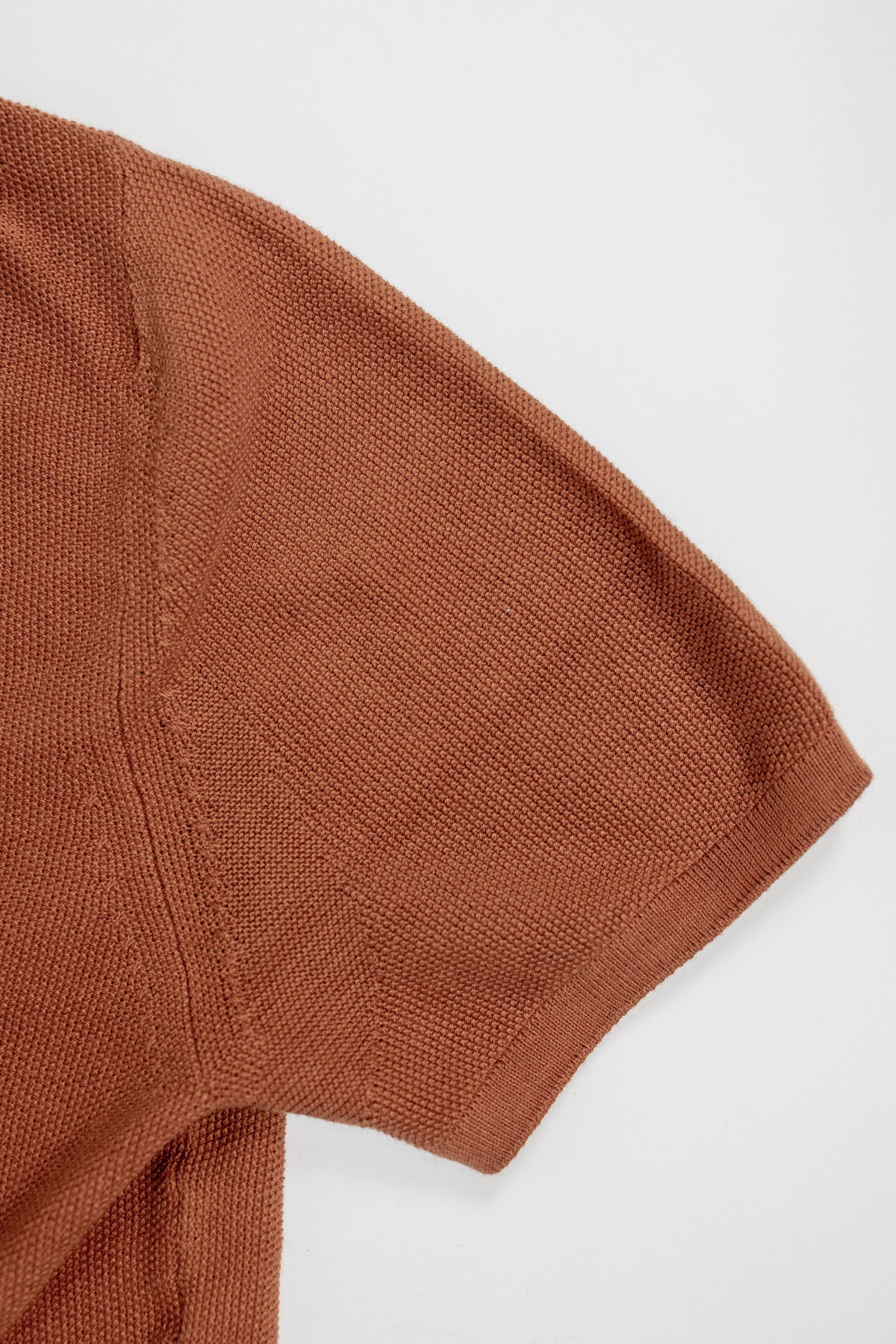 Merz b. Schwanen KPLP02 Knitted Polo - Caramel