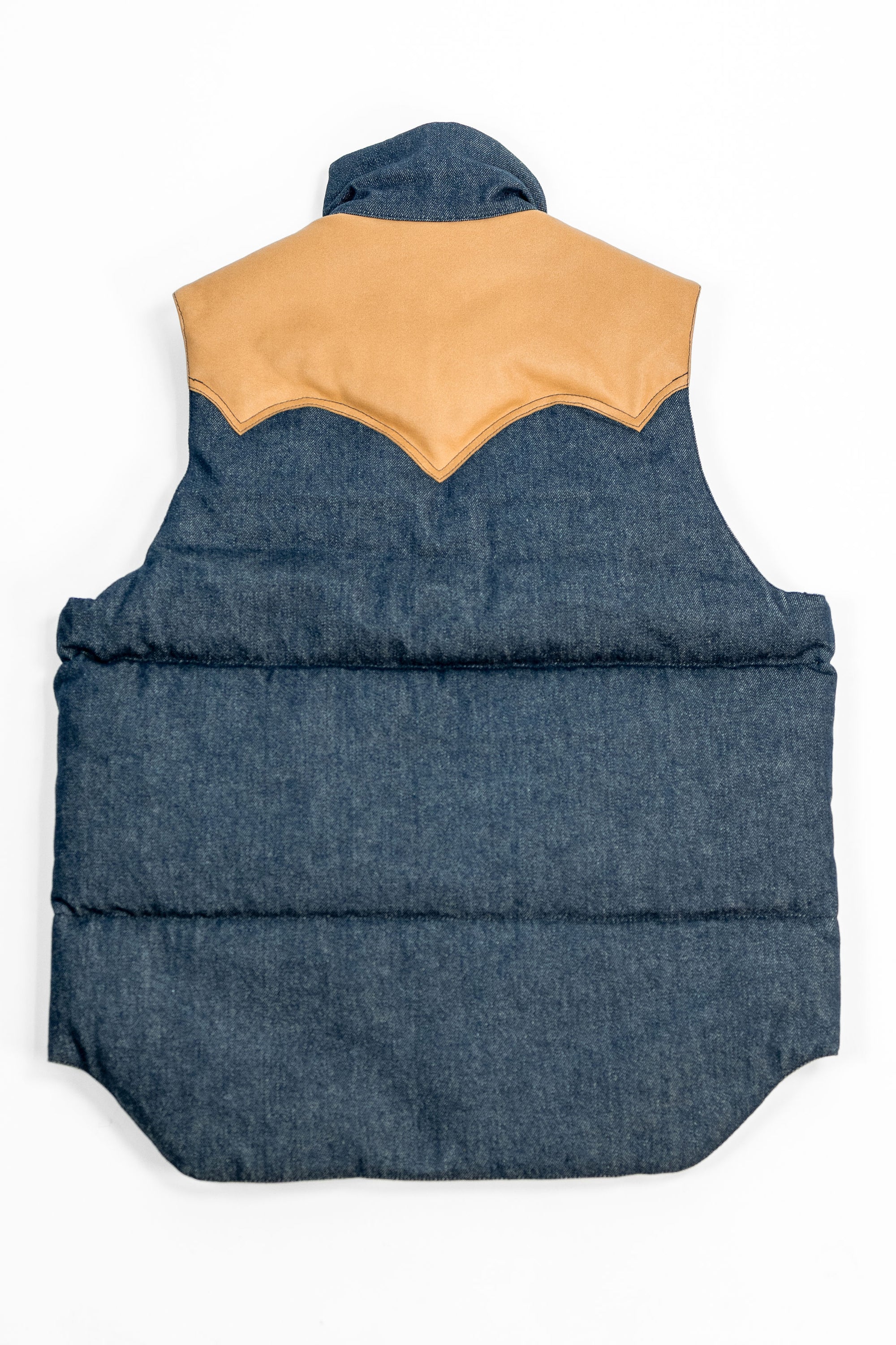 The Flat Head FN-OJ-DPV001 12.5oz Denim Puffer Vest