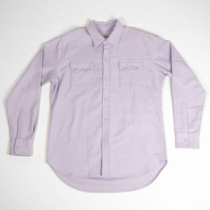 Wythe Moleskin Pearlsnap Shirt - Alpenglow - Front View Flat Lay