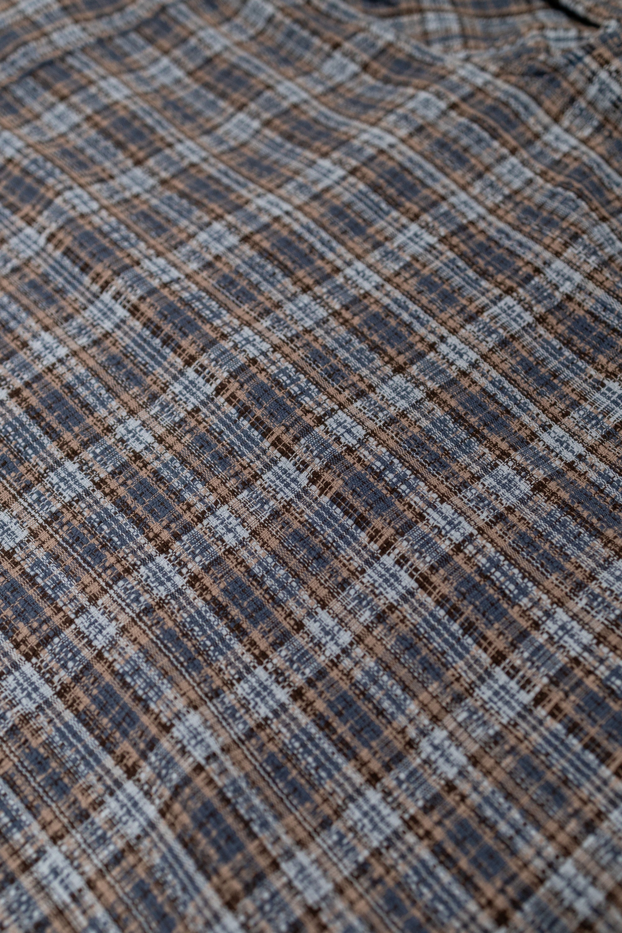 3sixteen Camp Shirt - Blue Dobby Plaid