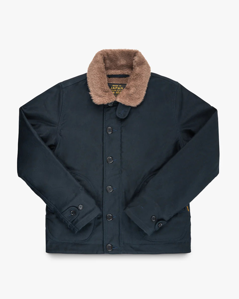 Iron Heart IHM-35-NAV Whipcord N1 Deck Jacket - Navy