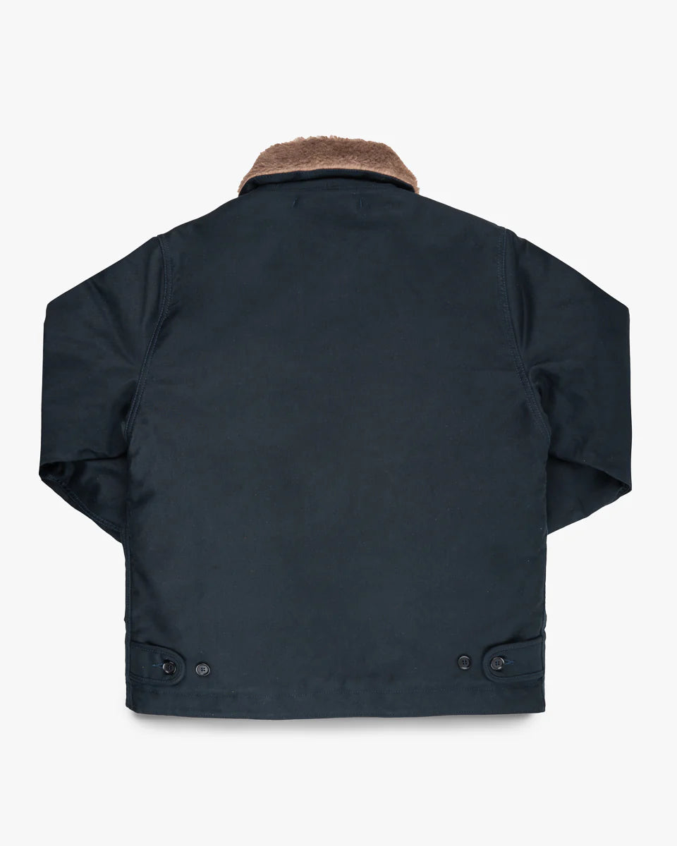 Iron Heart IHM-35-NAV Whipcord N1 Deck Jacket - Navy