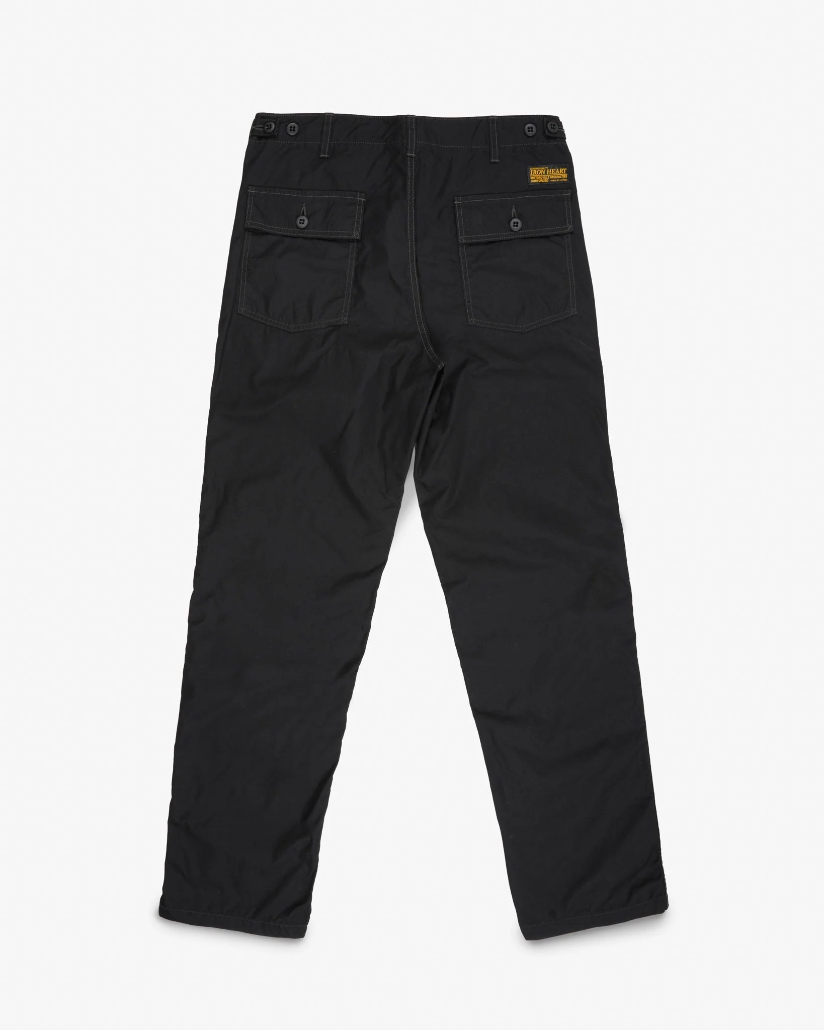 Iron Heart IH-745-BLK 4oz Cotton/Nylon Baker Pants - Black